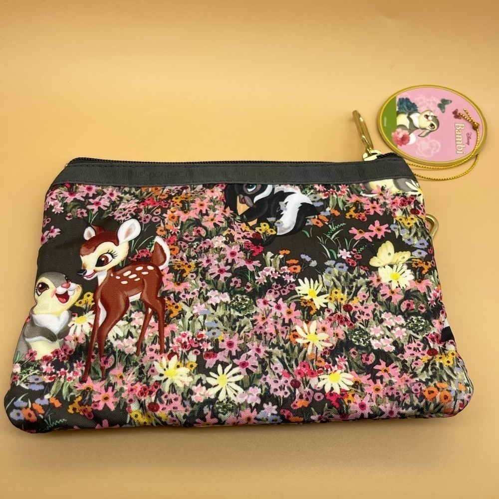 LeSportsac Disney Bambi Small Cosmetic Bag, NWT, Retired, Hard to Find, Rare - Picture 4 of 8